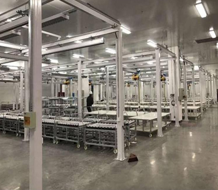 Aluminum alloy double beam suspension crane