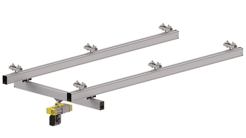 Industrial production suspended aluminum alloy track