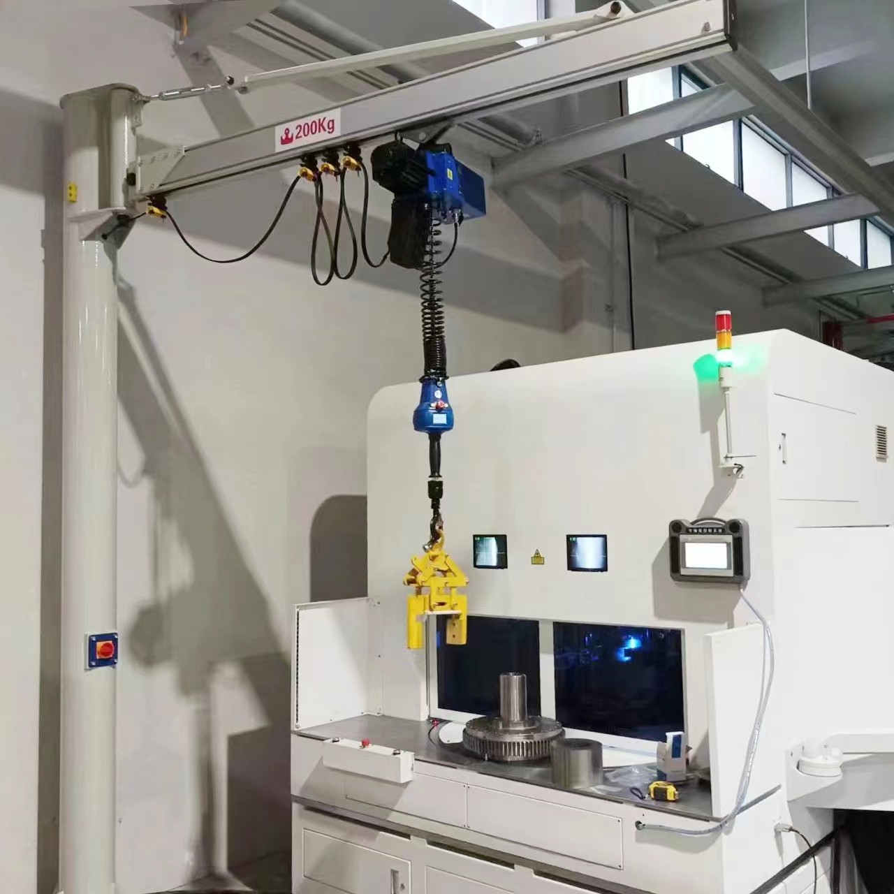 Aluminum workstation jib crane