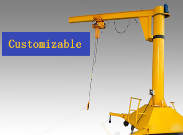 Material handling mobile aluminum alloy cantilever crane